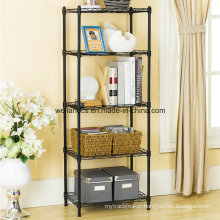 Assembly Adjustable Epoxy Metal Furniturewire Shelving for Home
